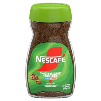 Abbildung von NESCAFÉ Typ Haselnuss, aromatisierter Instantkaffee aus 100% löslichem Bohnenkaffee, koffeinhaltig, 1er Pack (1 x 95g)