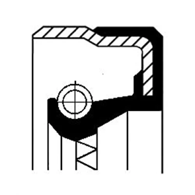 Abbildung von CORTECO 01035430B Wellendichtring, Verteilergetriebe