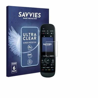 Abbildung von Savvies 6 Stück Schutzfolie für Logitech Harmony Ultimate Displayschutz Folie Ultra Transparent