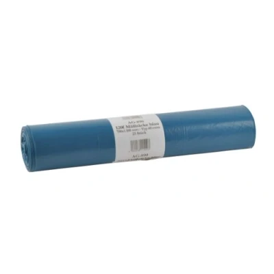 Abbildung von Funny LDPE Müllsäcke, 700 x 1100 mm Typ 60 extra, blau, circa 120 L, 10er Pack (10 25 Stück)