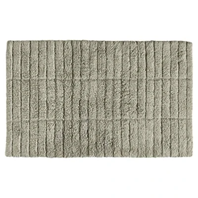 Abbildung von Zone Denmark Tiles Badematte, Badteppich aus Baumwolle, 80 x 50 cm, Eukalyptusgrün