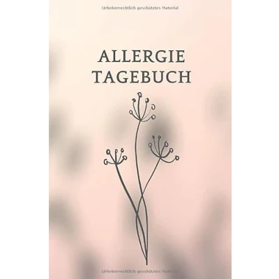 Abbildung von Allergie Tagebuch: Notizbuch mit Tabellen zum Ausfüllen bei allergischen Beschwerden Zur Dokumentation der Symptome und Verlaufskontrolle