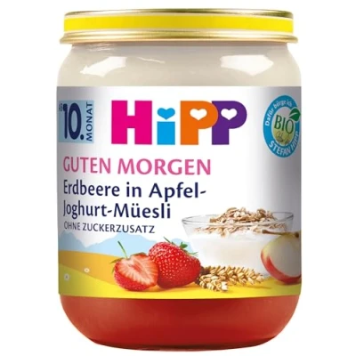 Abbildung von HiPP Erdbeere in Apfel Joghurt Müesli, 6er Pack (6 x 160 g)