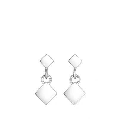 Abbildung von Elli Viereck GEO Trend Minimal Filigran Ohrringe, Damen, Größe: One Size, Silber