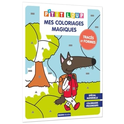 Abbildung von P&#039;TIT LOUP MES Coloriages MAGIQUES TRACÉS ET FORMES: progessifs, spécial maternelle