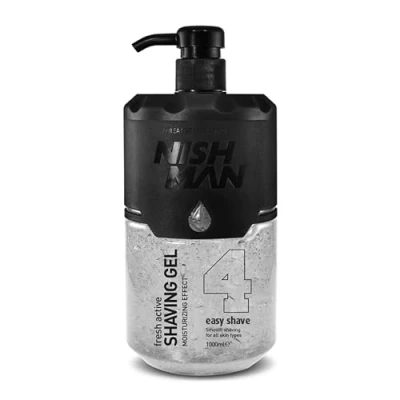 Abbildung von NISHMAN 4 Shaving Gel Easy Shave Rasiergel 1000ml (Barbershop)