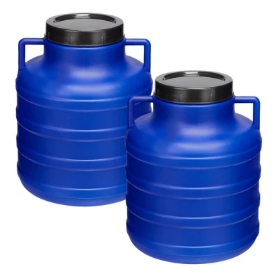 Abbildung von Garronda Regentonne Set 5 Liter Futtertonne BPA Frei Universalfass Fass GD 0125, l, (2 tlg),