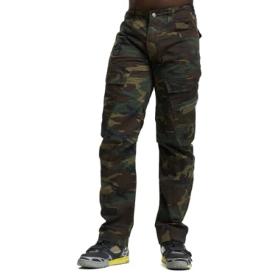 Abbildung von Brandit Adven SLIM FIT Cargohose, Herren, Größe: Medium, Woodland