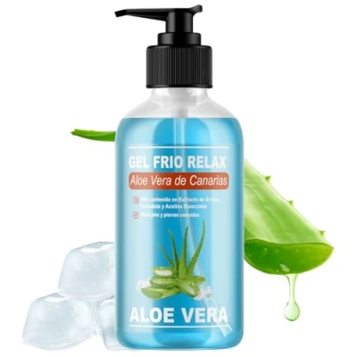 Abbildung von QKnatur ALOE VERA DE CANARIAS Kälteeffekt GEL Mit Arnika und Calendula Extrakt. Erfrischende beruhigende Wirkung, entlastet müde Beine, regt die Durchblutung an (250 ml.)