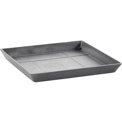Abbildung von Ecopots saucer square 36 cm grau