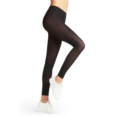 Abbildung von Falke PURE MATT 50 Denier Semiopaque Leggings Strümpfe black, Damen, Größe: Small, Black