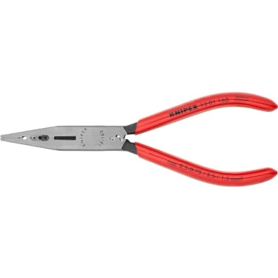 Abbildung von Knipex 13 01 160, Spitzzange, Chrom Vanadium Stahl, Kunststoff, Rot, 160 mm, 112 g