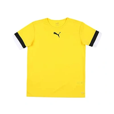 Abbildung von Puma Teamrise Sport Tshirt für Kinder, Größe: 152, Gelbschwarzweiss