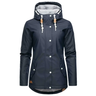 Abbildung von Ragwear Marge Regenjacke / wasserabweisende Jacke, Damen, Größe: XS, Navy