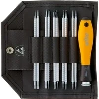 Abbildung von Schraubendreher mit Wechselklingen Set SYSTEM 4 ESD