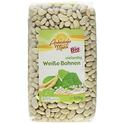 Abbildung von Antersdorfer Mühle Weiße Bohnen, 6er Pack (6 x 500 g) Bio