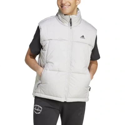 Abbildung von adidas BSC 3S PUFFY VEST, Herren Dünne gefüllte Jacke, grey two, IX8871