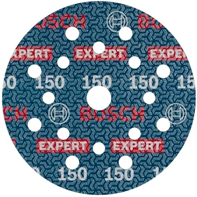 Abbildung von Bosch 1x EXPERT O780 Folienschleifscheibe, 125 mm (für Hartholz, Farbe auf Holz, Ø mm, Körnung 150, Professional Zubehör Exzenterschleifer)