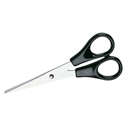 Abbildung von 12 x Durable Schere 15cm runde Spitze schwarz