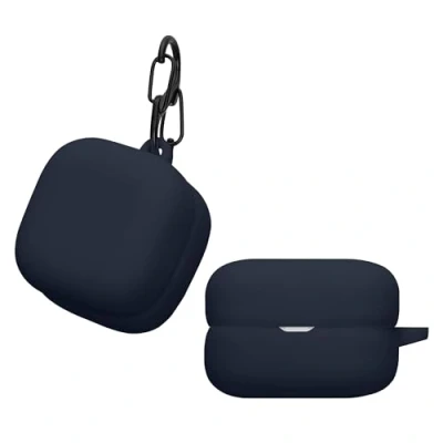 Abbildung von kwmobile Hülle kompatibel mit Sony LinkBuds Open WF L910 Kopfhörer Case TPU Silikon Cover Schutzhülle in Dunkelblau