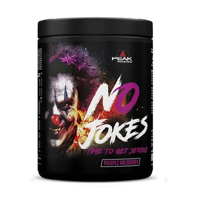 Abbildung von PEAK No Jokes 600g Geschmack Iced Blue I 30 Portionen Pulver Pre Workout Booster mit Ashwagandha KSM 66 Koffein Arginin HCl L Citrullin Guarana Energie und Muskelpump 600 g