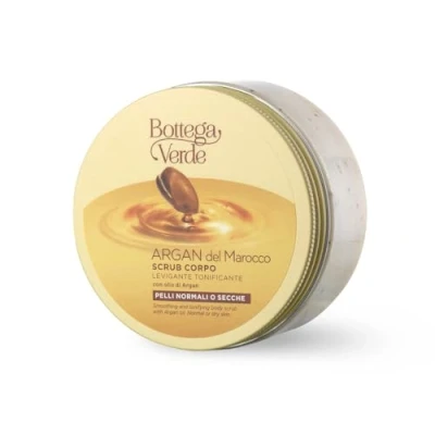 Abbildung von Bottega Verde Marokkanisches Argan Körperpeeling Toning Glättung (200 ml) normale oder trockene Haut