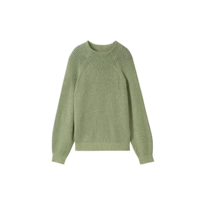 Abbildung von TOM Tailor MIT Stehkragen Strickpullover, Damen, Größe: XS, Pale bark green rib structure