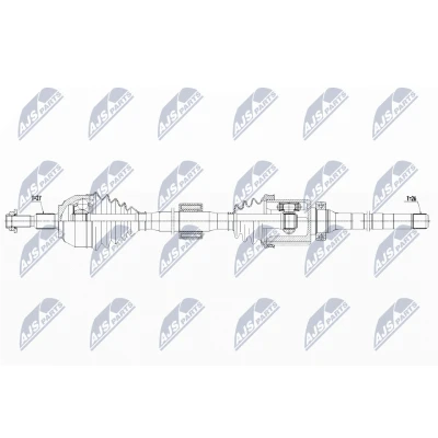 Abbildung von Antriebswelle NTY NPW FR 107