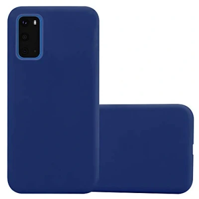 Abbildung von Cadorabo Hülle kompatibel mit Samsung Galaxy S20 Schutzhülle TPU Silikon Case Candy Design Slim Kratzfest Weiche Gummi Rundumschutz für in Blau