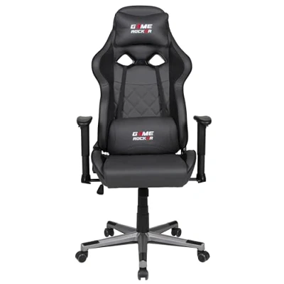 Abbildung von GAME ROCKER Gaming Stuhl G 20 Kunstleder schwarz/anthrazit, bis 110 kg belastbar