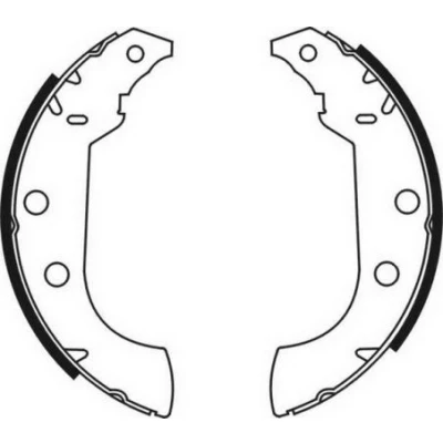 Abbildung von KRAFT 6025500 Bremsbacken 228,6 42,0 CITROËN: Xsara Kombi, ZX Schrägheck, PEUGEOT: 306 Cabrio