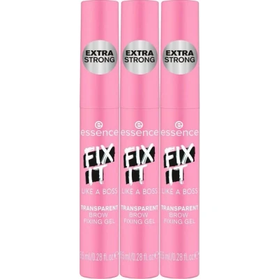 Abbildung von Essence Augenbrauen Gel FIX IT LIKE A BOSS TRANSPARENT BROW FIXING GEL, 3 tlg.