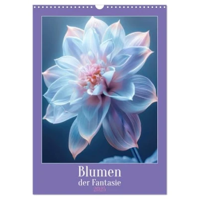 Abbildung von Blumen der Fantasie (Wandkalender 2025 DIN A3 hoch), CALVENDO Monatskalender