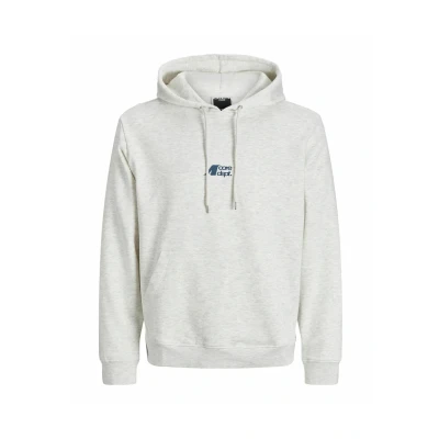 Abbildung von Jack &amp; Jones Kapuzenpullover, Herren, Größe: XL, White melange