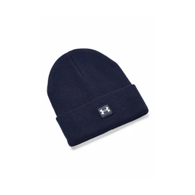 Abbildung von Under Armour Men&#039;s Standard Halftime Cuff Beanie, (410) Midnight Navy / White, One Size Fits Most