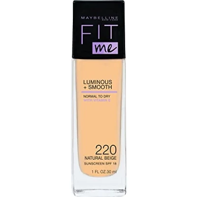 Abbildung von Maybelline New York FIT ME! Liquid Makeup Foundation, Damen, Größe: 30 ml, 220 natural beige
