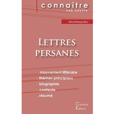 Abbildung von Fiche de lecture Lettres persanes Montesquieu (analyse littéraire référence et résumé complet)