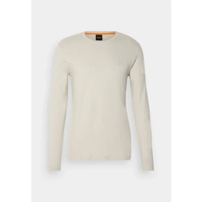 Abbildung von BOSS Tacks Langarmshirt, Herren, Größe: Small, Light beige