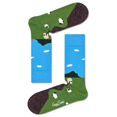Abbildung von Happy Socks Damen Little House On The Moorland Socken, Multi, 36 40