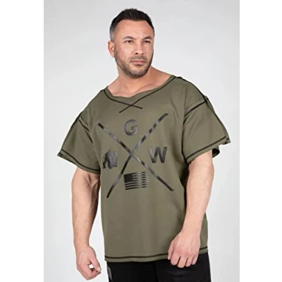 Abbildung von Gorilla Wear Sheldon Workout Tshirt print, Herren, Größe: S/M, Dark green