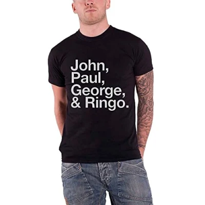 Abbildung von The Beatles T Shirt John Paul George &amp; Ringo Black L