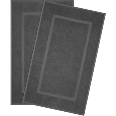 Abbildung von HAMMETEX Badematte &quot;Hotelmatte, Duschvorleger&quot;, rutschhemmend beschichtet, 2 teiliges Set, einfarbig, 100% Baumwolle