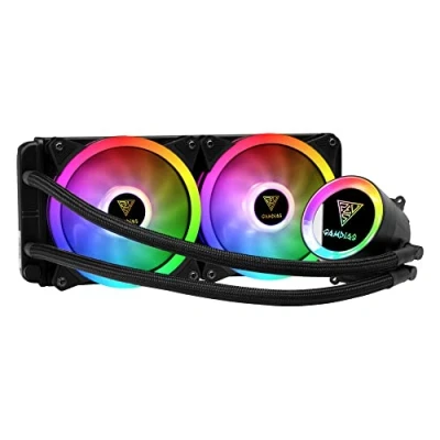Abbildung von GAMDIAS CHIONE M2 240 LITE 2 Watercooling, CPU Flüssigkeitskühler, Watercooling mm RGB, Radiator, x 120 PWM Lüfter, Pumpe im Spiegelstil für Intel/AMD Ryzen