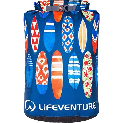 Abbildung von Lifeventure Wasserdichtes Drucken Trockensäcke Wasserdichte Säcke für Kajakfahren Rafting Bootfahren Wandern Camping Reisen Fischen Meer Schwimmen Paddleboarding Boot Trockensäcke, 25L