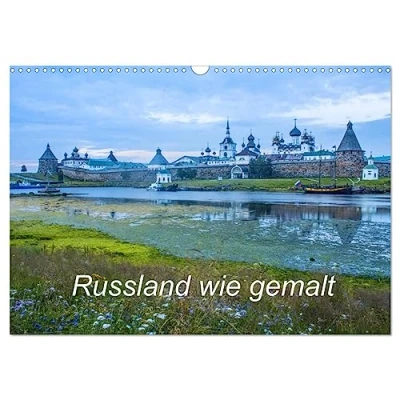 Abbildung von Russland wie gemalt (Wandkalender 2025 DIN A3 quer), CALVENDO Monatskalender