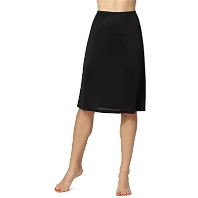Abbildung von Bellivalini Unterrock Damen Bequeme und atmungsaktive Unterröcke ideale Mode für Sommer ME4141 (Schwarz, S)