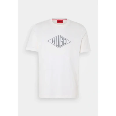 Abbildung von HUGO Dalendi Tshirt print, Herren, Größe: Small, Natural