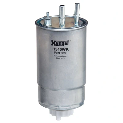 Abbildung von HENGST FILTER H340WK Kraftstofffilter Leitungsfilter FIAT: Doblo II Kasten / Kombi, Pritsche/Fahrgestell, BRAVO 2, ALFA ROMEO: 159 Sportwagon