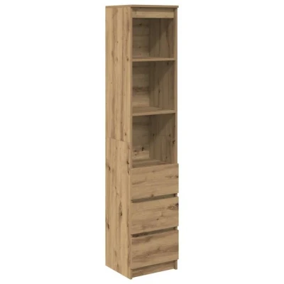 Abbildung von vidaXL Highboard Artisan Eiche 37,5x35x180 cm Holzwerkstoff