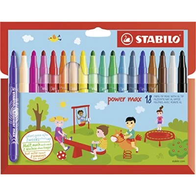 Abbildung von STABILO Filzstift power max 3 mm 18er Set